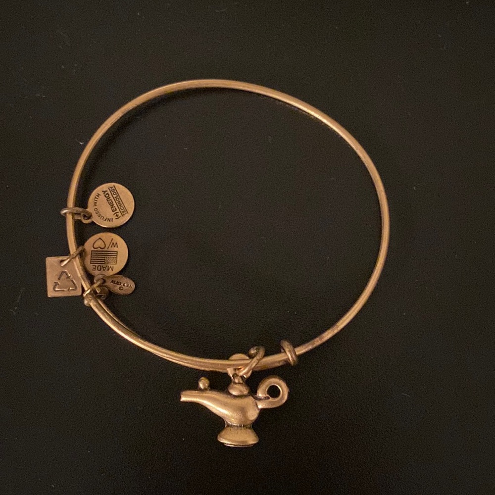 Gold Alex & Ani Lamp bracelet (Aladdin?)